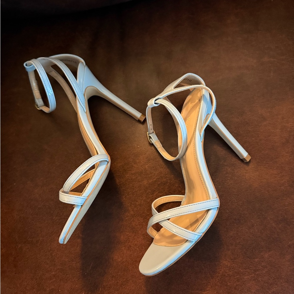 Forever 21 White Strappy Heels